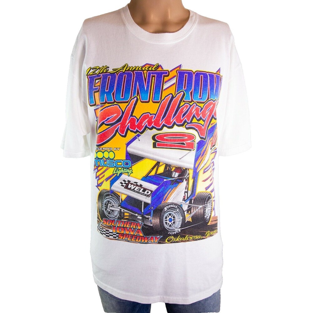 12th Annual Front Row Challenge Racing Double Sided T-Shirt Men's Size Large